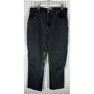Abercrombie & Fitch denim front pleather back jeans size 32